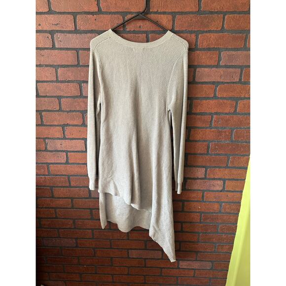 SPANNER Oatmeal Hi-Low Asymmetrical Sweater Dress - Small - Picture 11 of 15